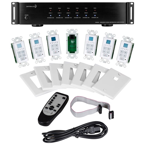 Dayton Audio DAX66. Amplificador de 6 Zonas