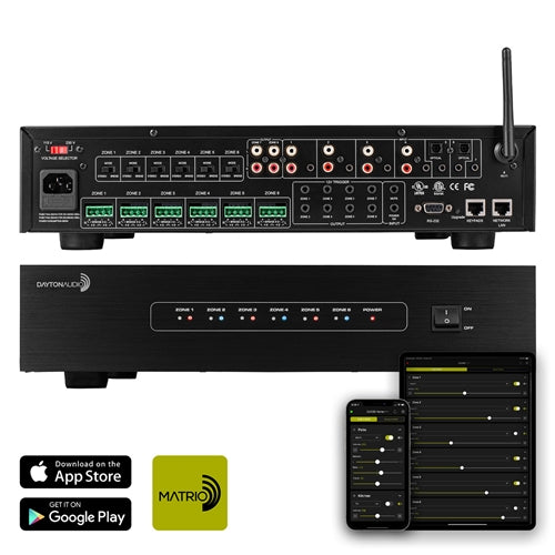 Dayton Audio DAX88. Amplificador de 8 Zonas