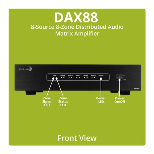 Dayton Audio DAX88. Amplificador de 8 Zonas