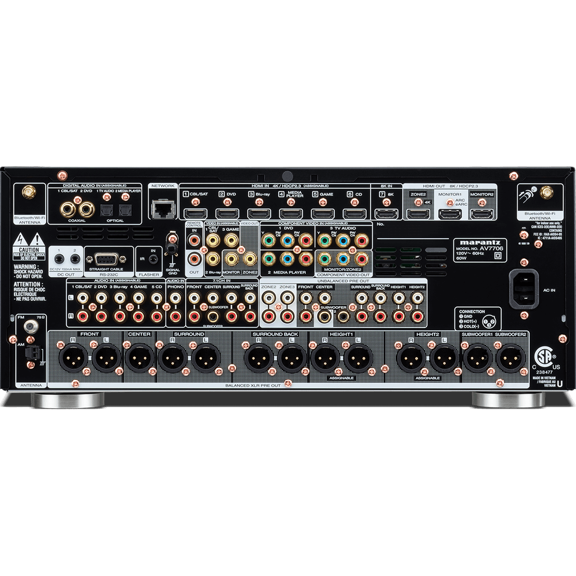 Marantz AV7706. Procesador A/V 8K de 11.2 Canales