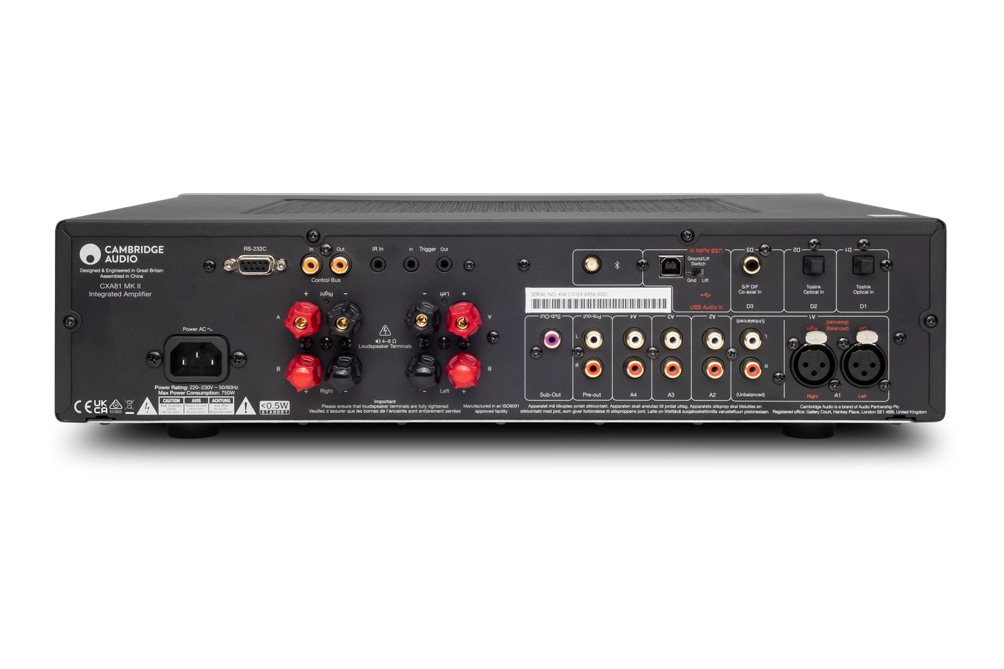Cambridge Audio CXA81 MKII. Amplificador Integrado 80 Watts x 2
