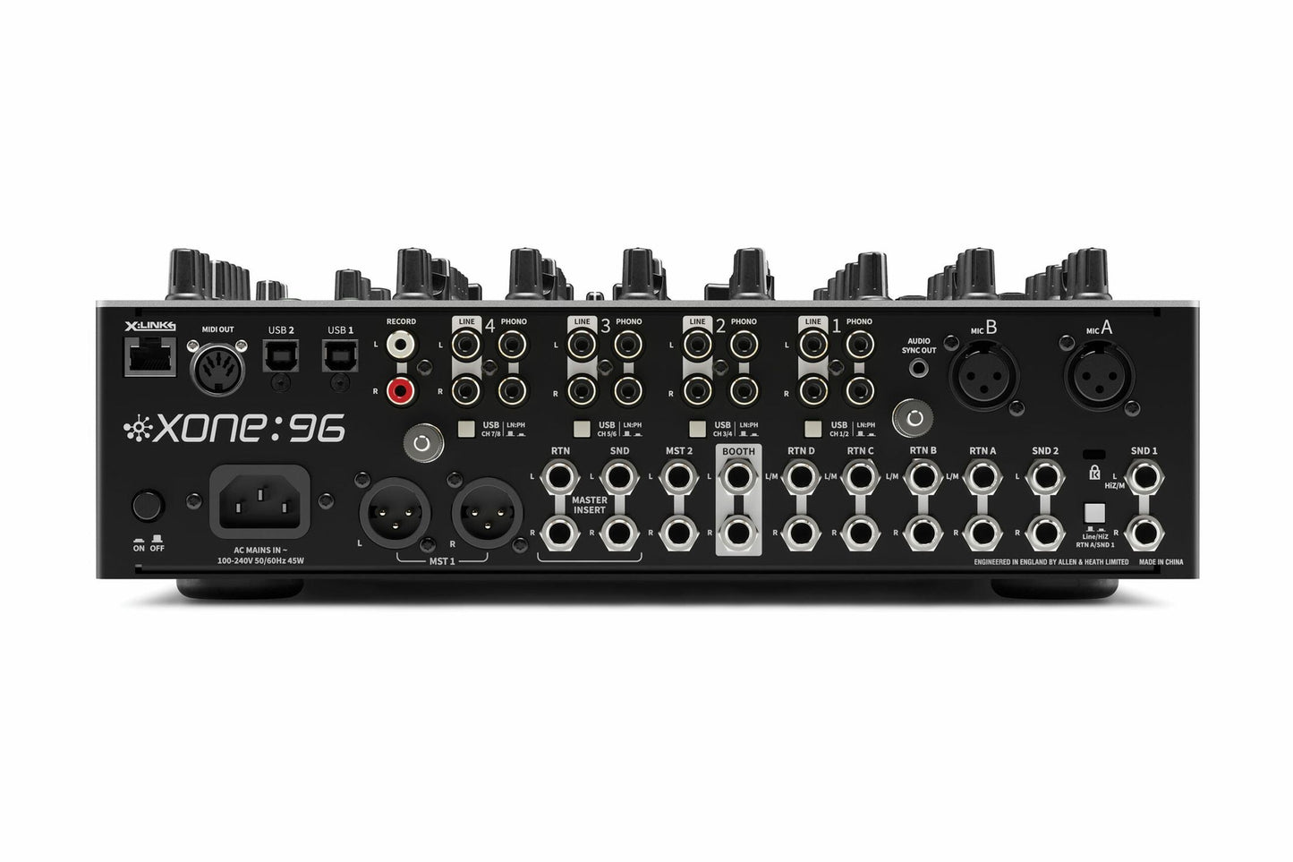 Allen & Heath Xone:96. Mezcladora 6 Canales con USB 24-bit / 96kHz