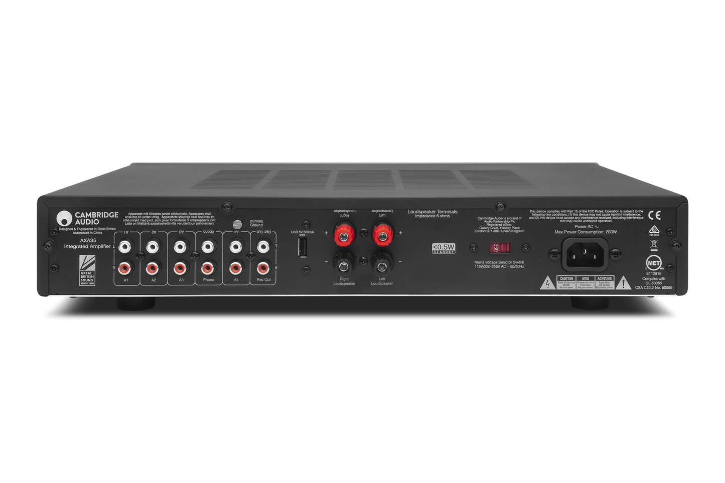Cambridge Audio AXA35. Amplificador Integrado 35 Watts x 2