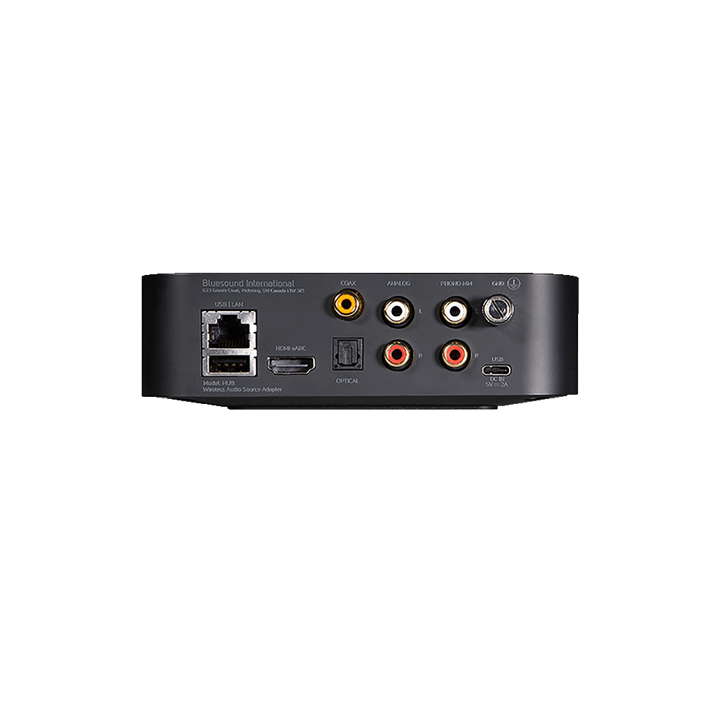 Bluesound HUB. Accesorio en Red para fuentes Analogicas y Digitales