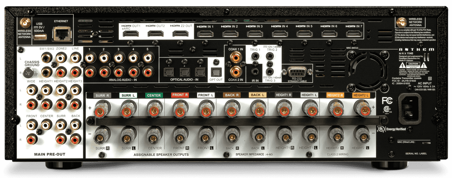 Anthem MRX 1140 8K. Receptor A/V 11 Canales, 140 Watts x Canal