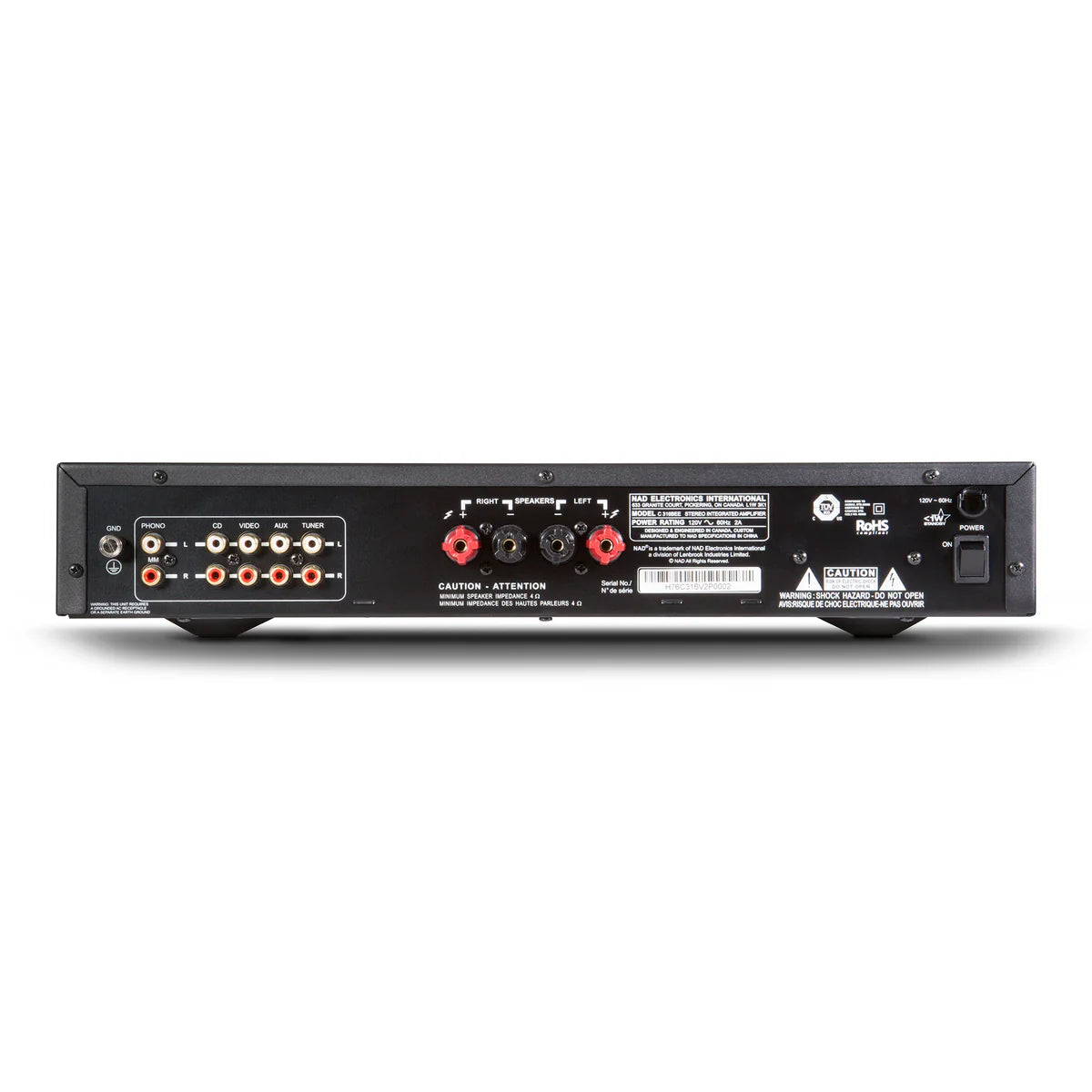 NAD C316BEE V2. Amplificador Integrado 40 Watts x 2