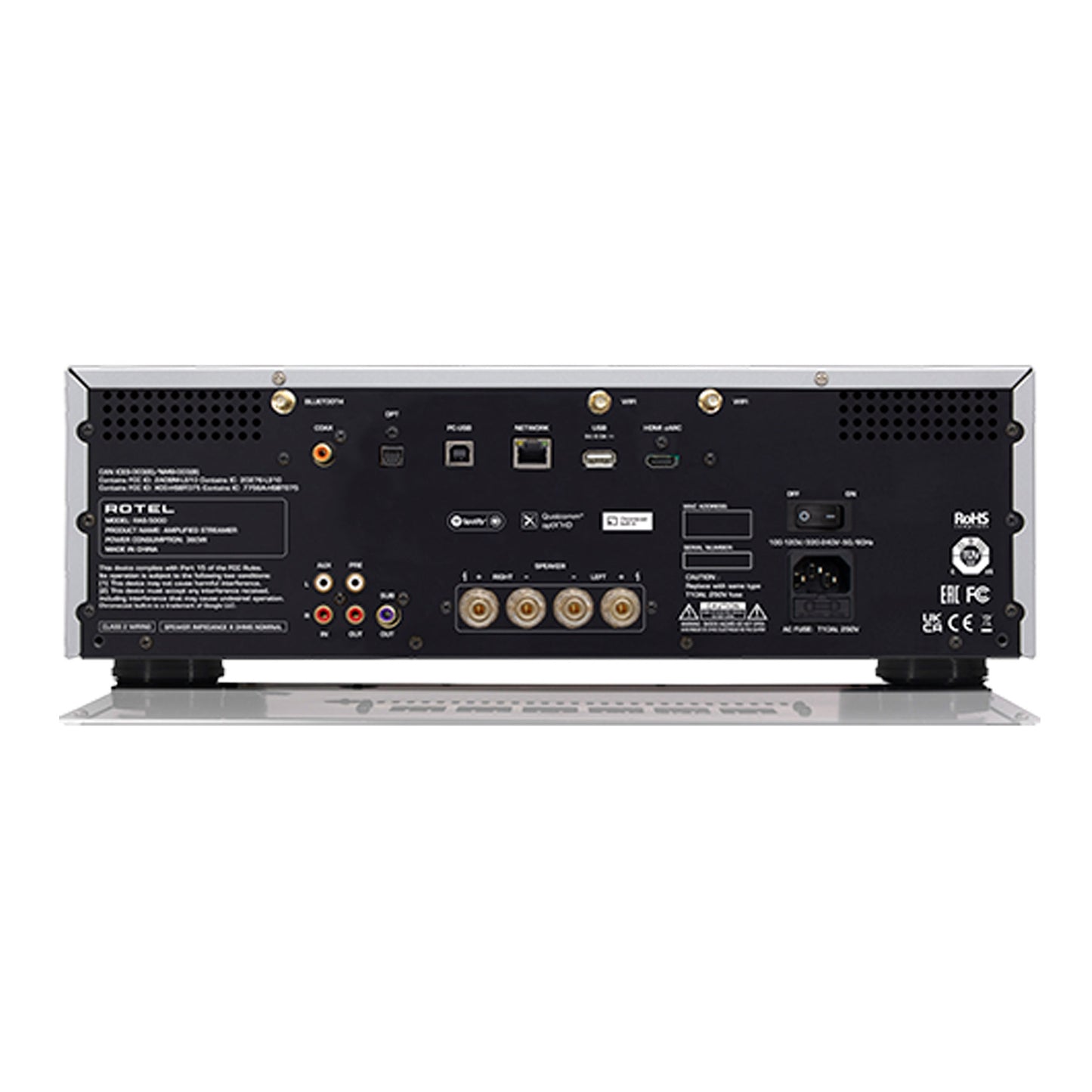 Rotel RAS-5000. Amplificador Integrado con Streaming 140 Watts x 2