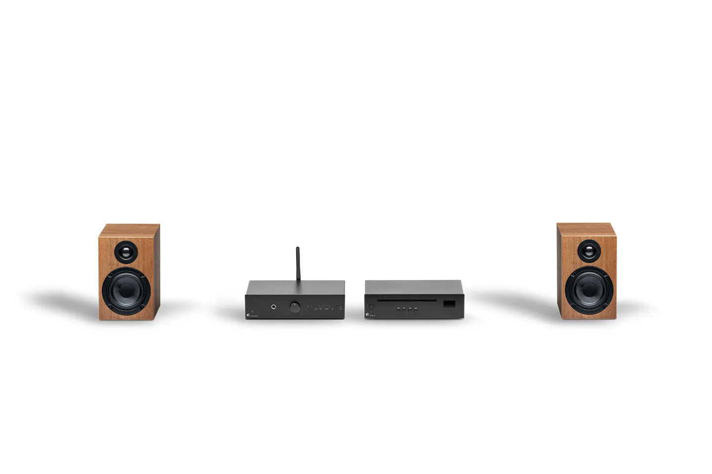 Pro-Ject Stereo Set E CD. Sistema HiFi Compacto con Reproductor CD, Amplificador y Altavoces