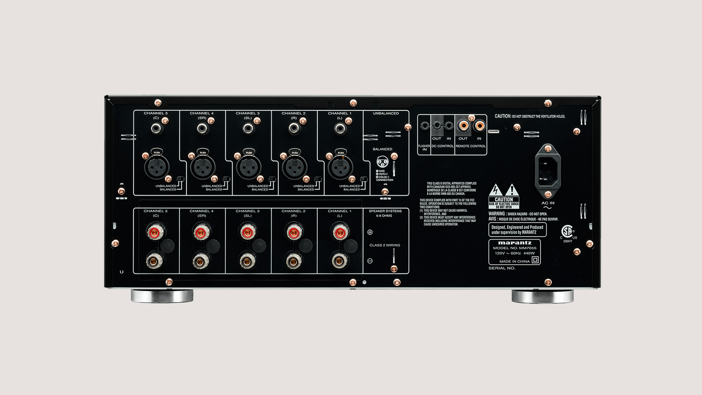 Marantz MM7055. Amplificador 5 Canales, 140W x 5