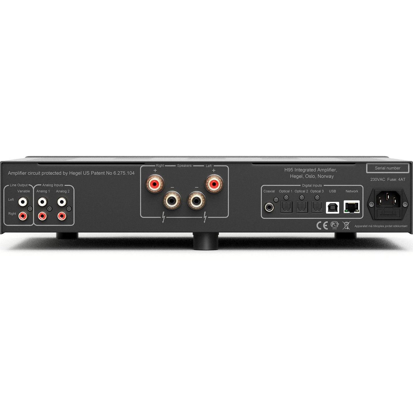 Hegel H95. Amplificador Integrado con Streaming 60 Watts x 2