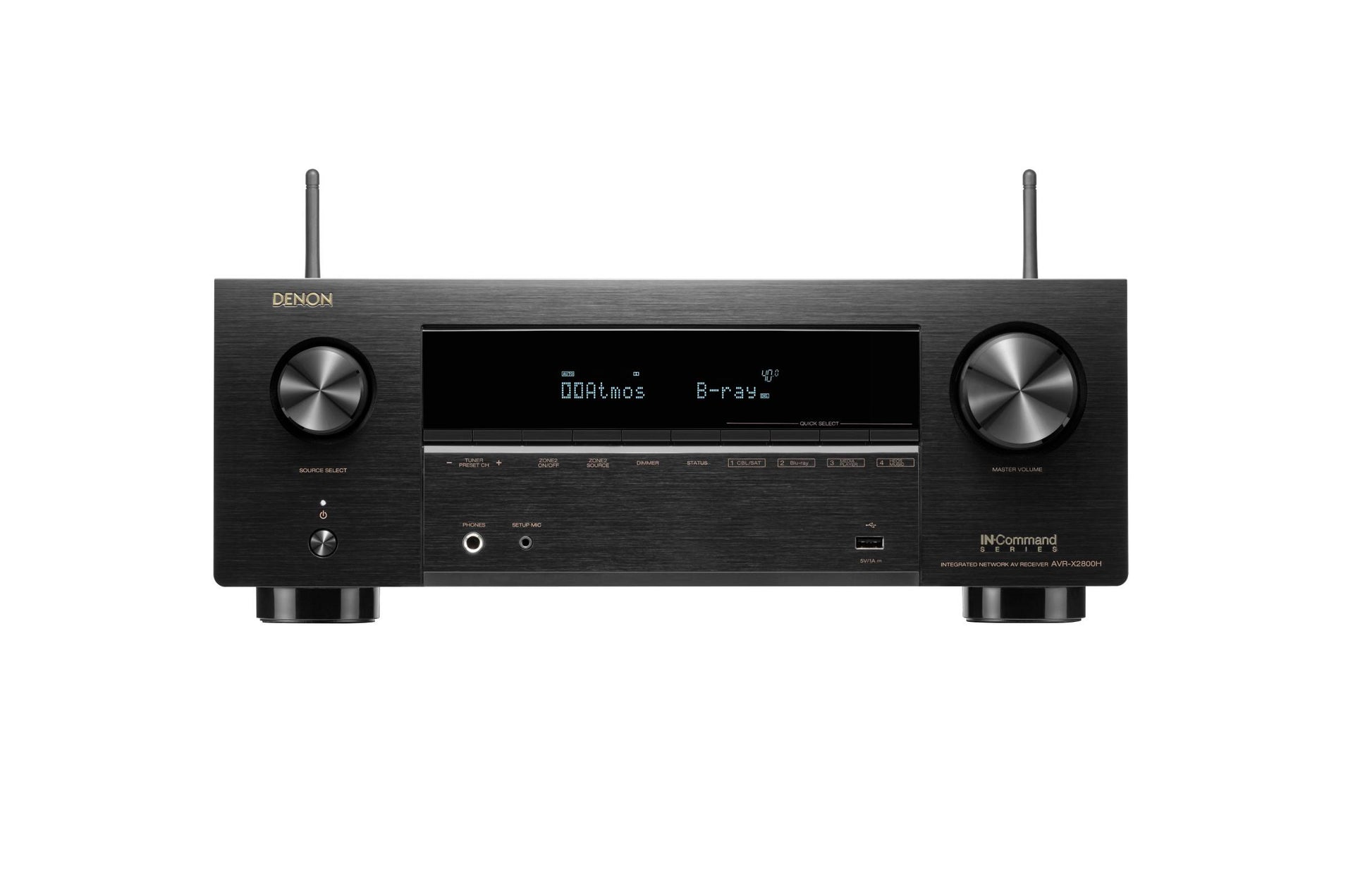 Denon AVR-X2800H. Receptor A/V 8K de 7.2 Canales, 95W x 7