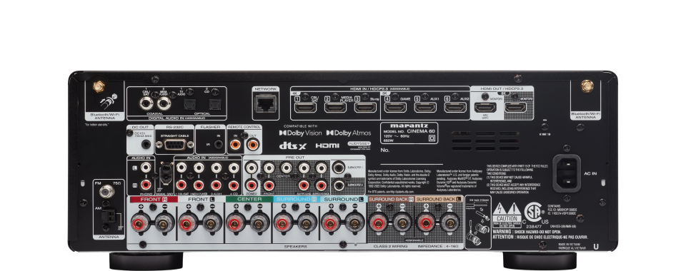 Marantz Cinema 60. Receptor A/V 8K de 7.2 Canales, 100W x 7