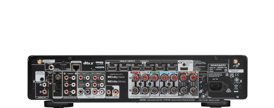 Marantz Cinema 70s. Receptor A/V 8K de 7.2 Canales, 50W x 7