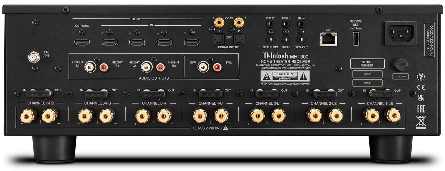 McIntosh MHT300. Receptor A/V 7.2 Canales, 120W x 7