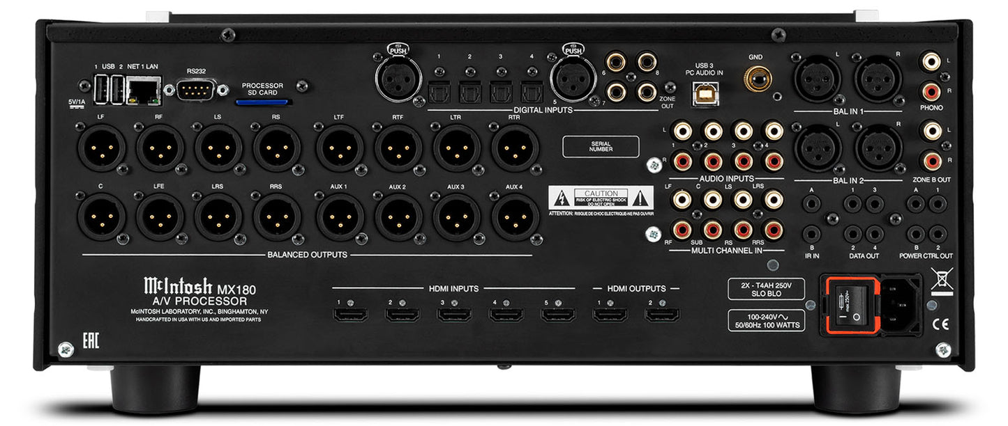 McIntosh MX180. Procesador A/V 15.1 Canales