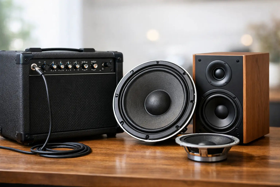 Qué bocinas necesito para un amplificador de 50 watts