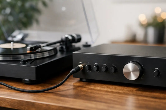 Amplificador con entrada phono para tocadiscos