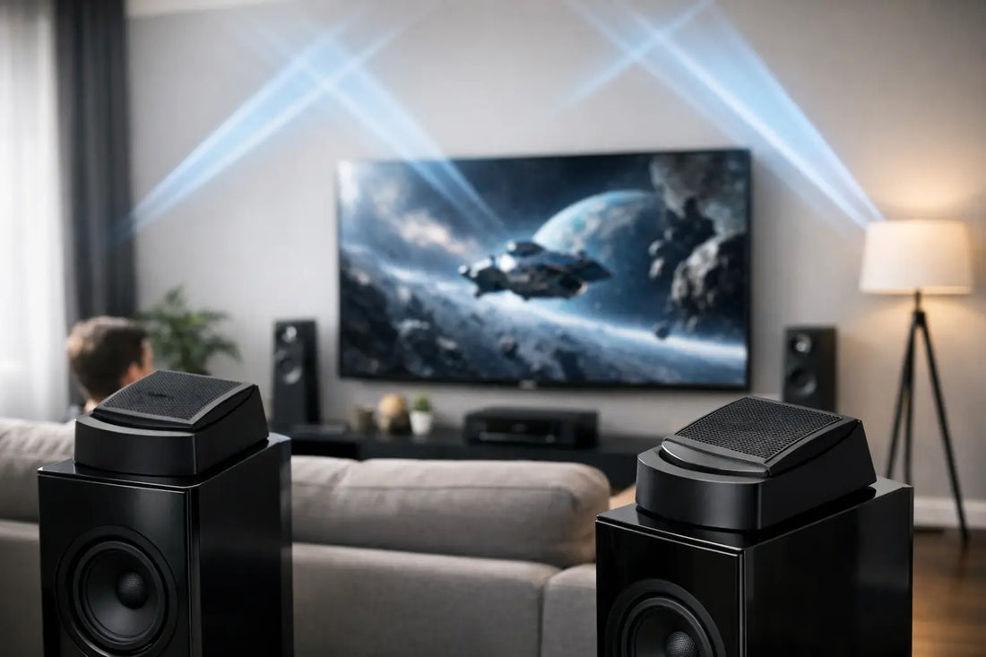 Instalación de bocinas Dolby Atmos reflectivas