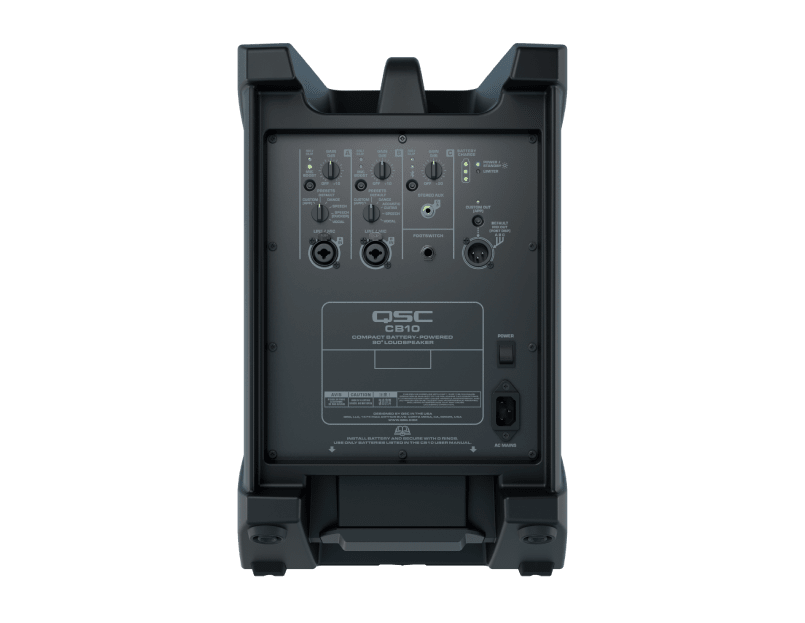 QSC CB10. Altavoz Activo Portátil con Batería 2 Vías 10" + 1" 440W Bluetooth