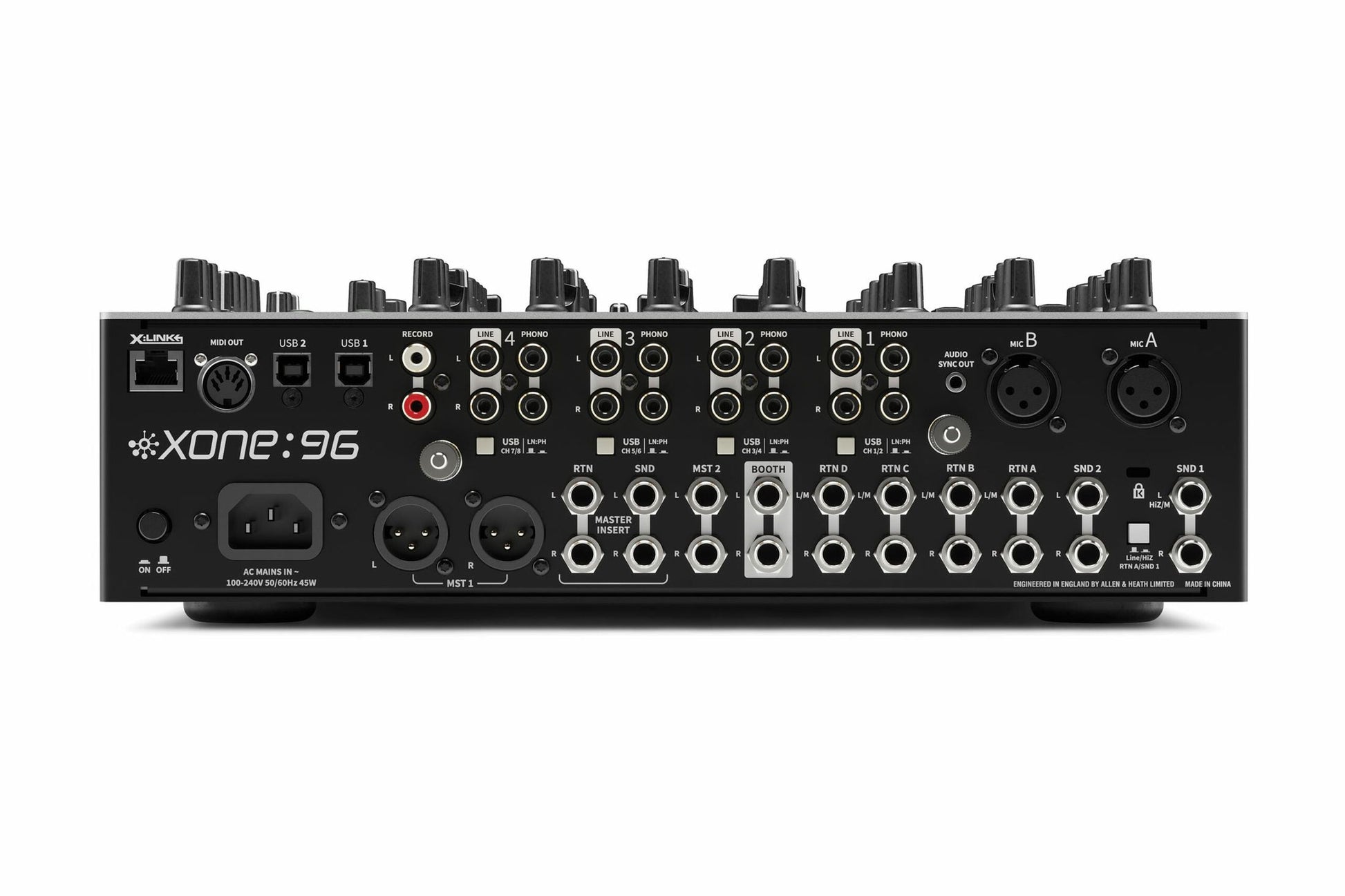 Allen & Heath Xone:96. Mezcladora 6 Canales con USB 24-bit / 96kHz