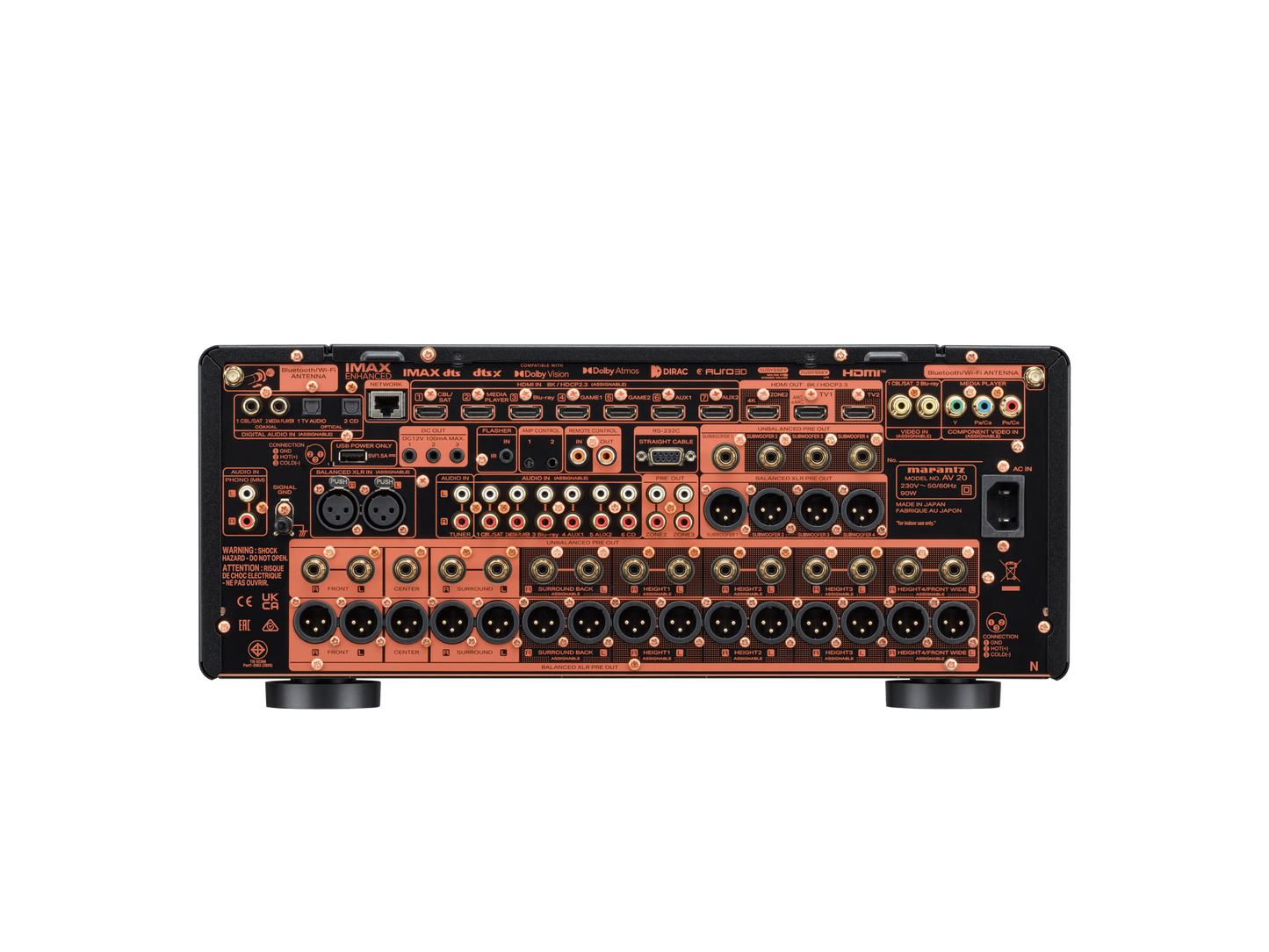 Marantz AV 20. Procesador A/V 8K de 13.4 Canales