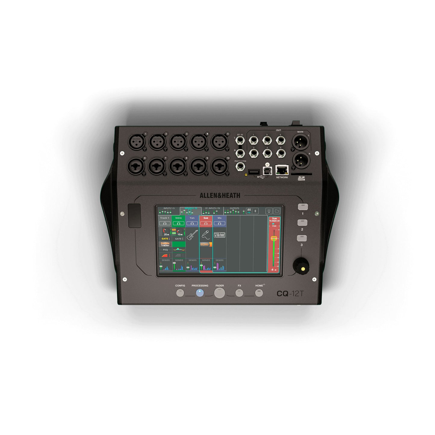 Allen & Heath CQ-12T. Mezcladora Digital Portátil 12 Entradas con Efectos y Streaming USB