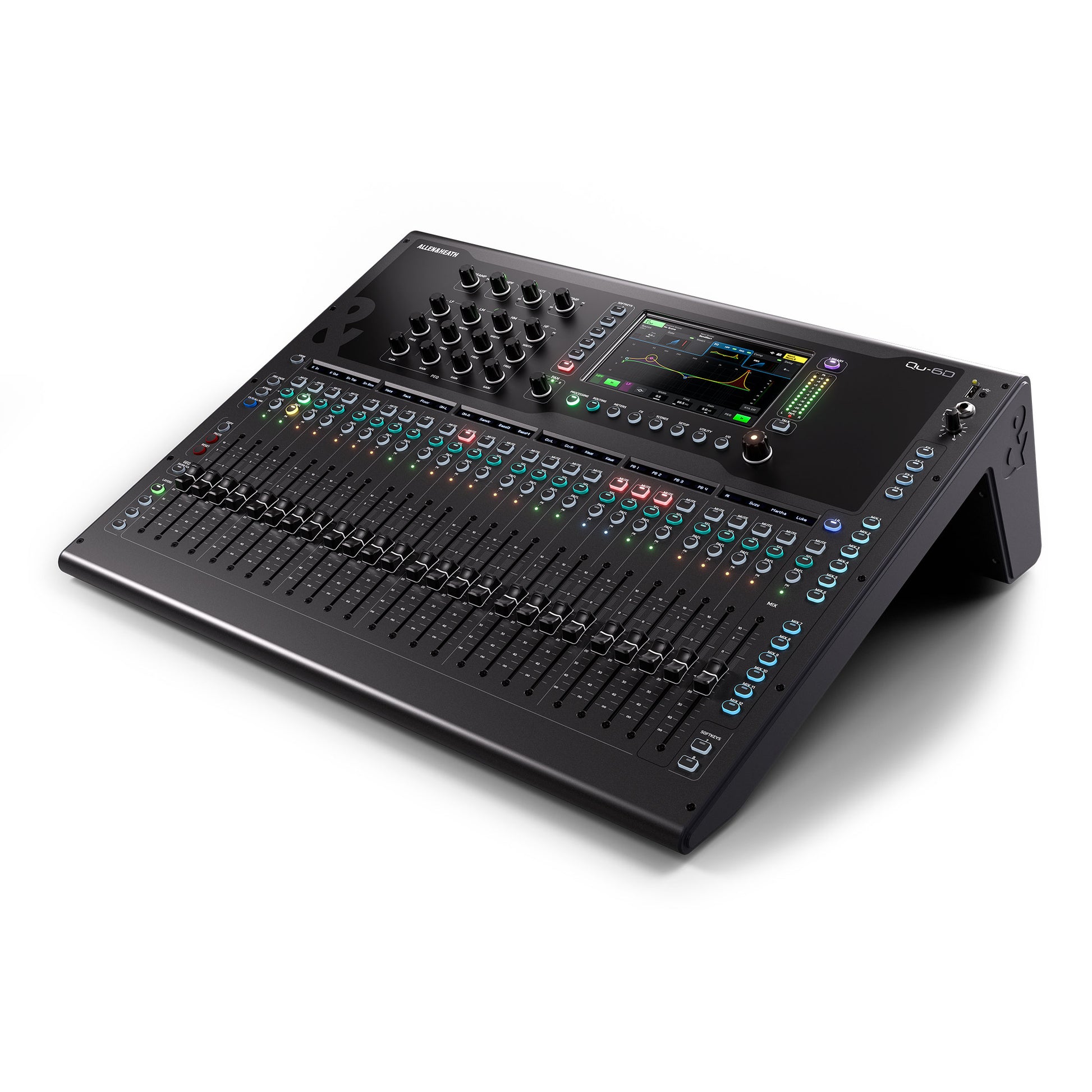 Allen & Heath Qu-6D. Mezcladora Digital 25 Faders con Dante 16x16