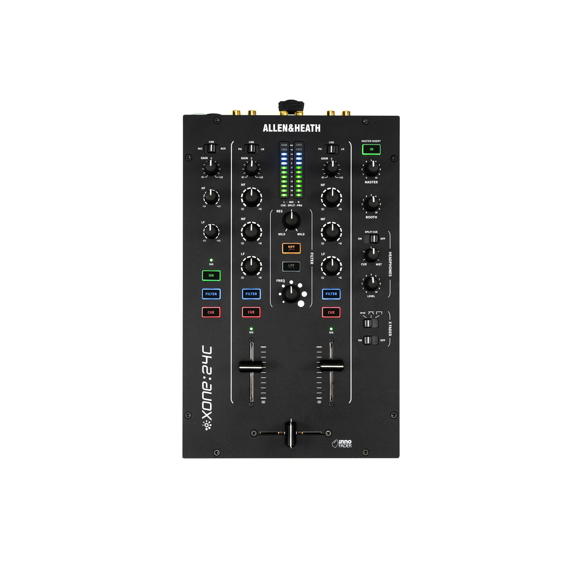 Allen & Heath Xone:24C. Mezcladora 2+1 Canales con Interfaz USB-C 24-bit