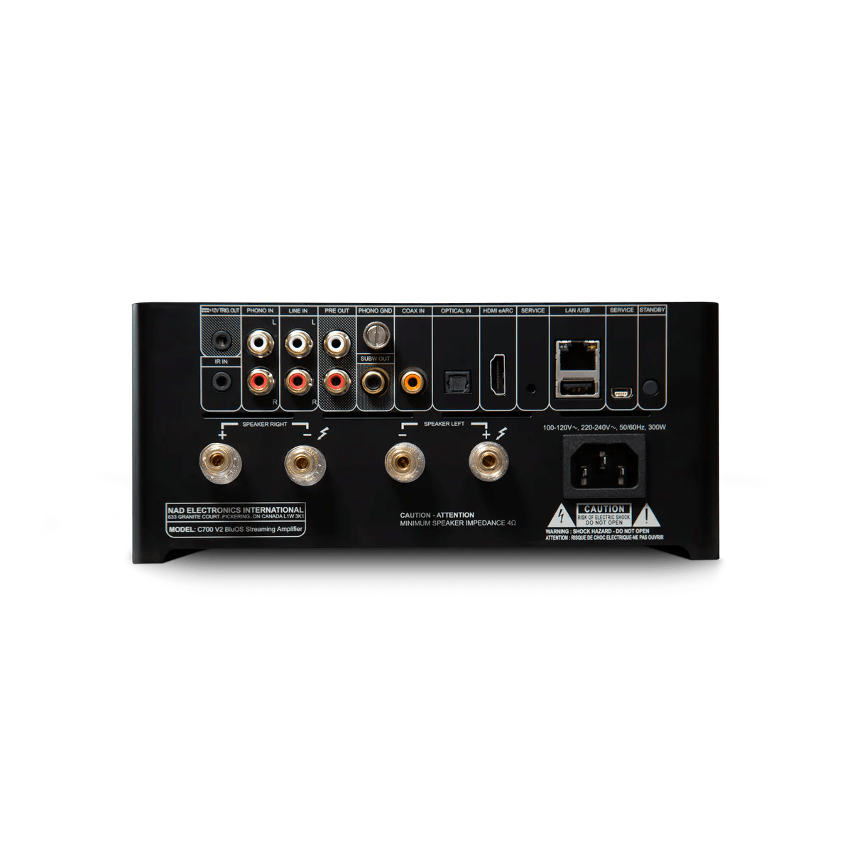NAD C700 V2. Amplificador Integrado con Streaming 80 Watts x 2