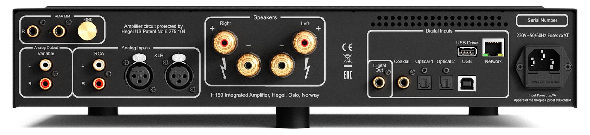 Hegel H150. Amplificador Integrado con Streaming 75 Watts x 2