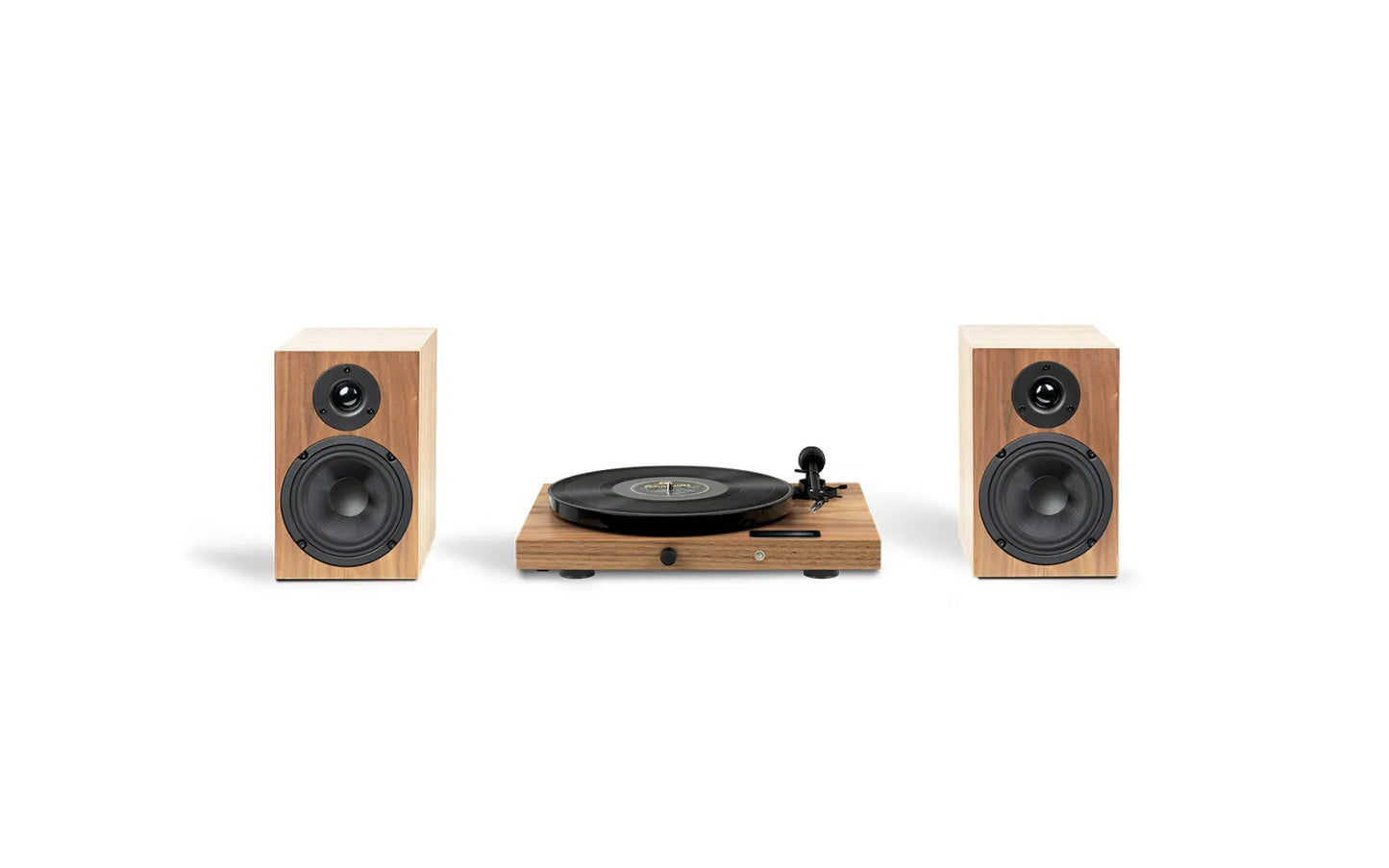 Pro-Ject Juke Box E1 HiFi Set. Sistema Todo-en-Uno con Tornamesa, Amplificador 2x50W y Altavoces