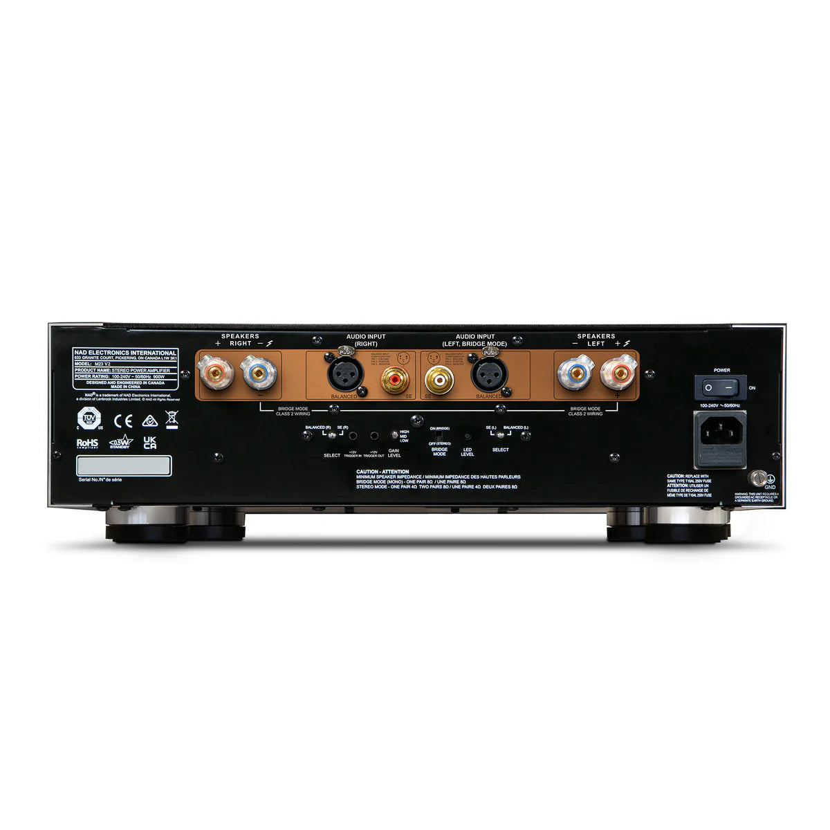 NAD M23 V2. Amplificador de Potencia Estéreo HybridDigital 2x200W