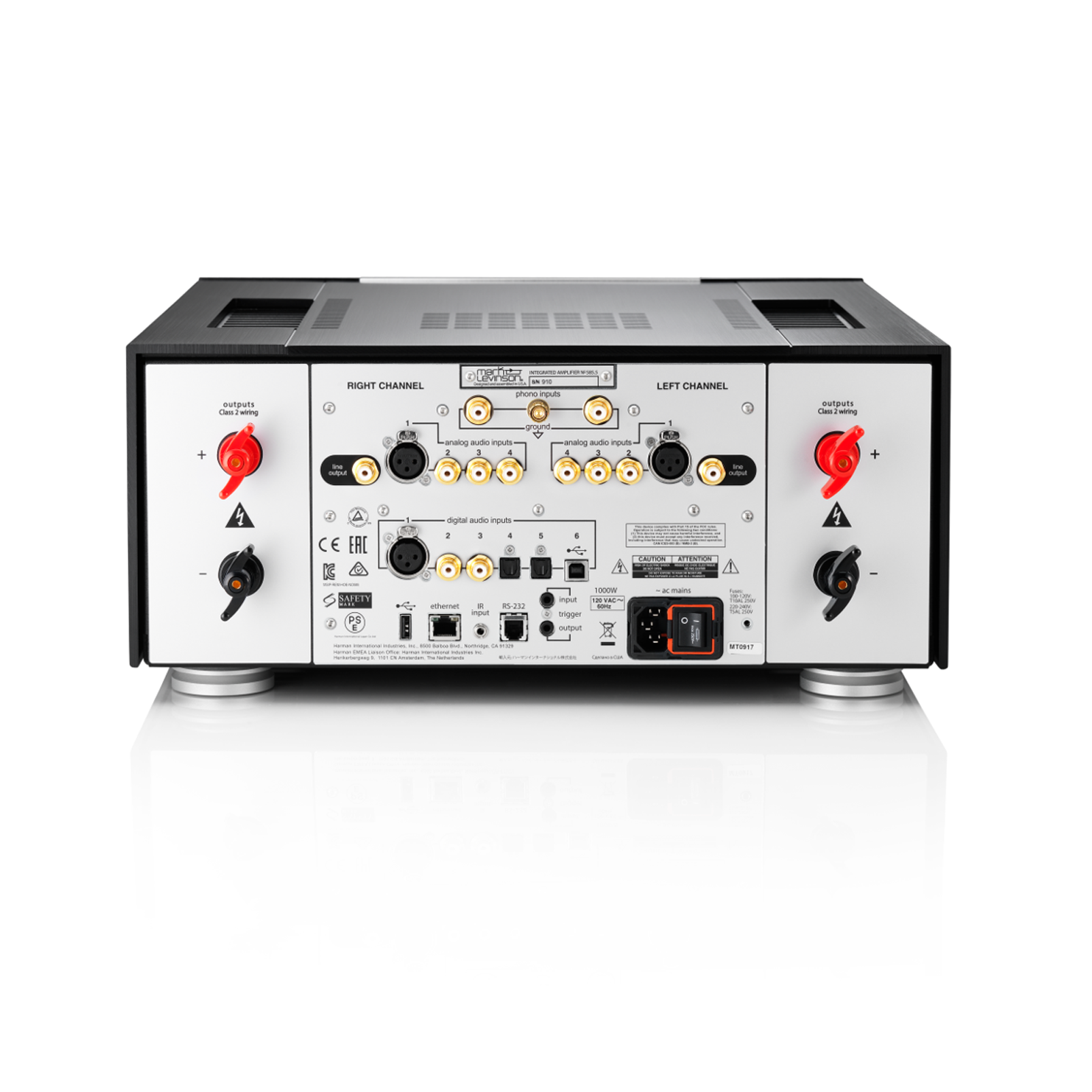 Mark Levinson No 585.5. Amplificador Integrado, 200 Watts x 2