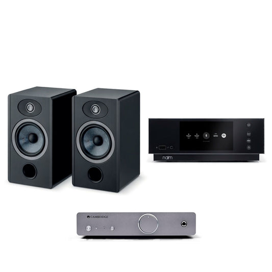 Naim Uniti Atom + Cambridge Alva Duo + Focal Vestia N1. Paquete Amplificador + Pre de Phono y Altavoces Bookshelf