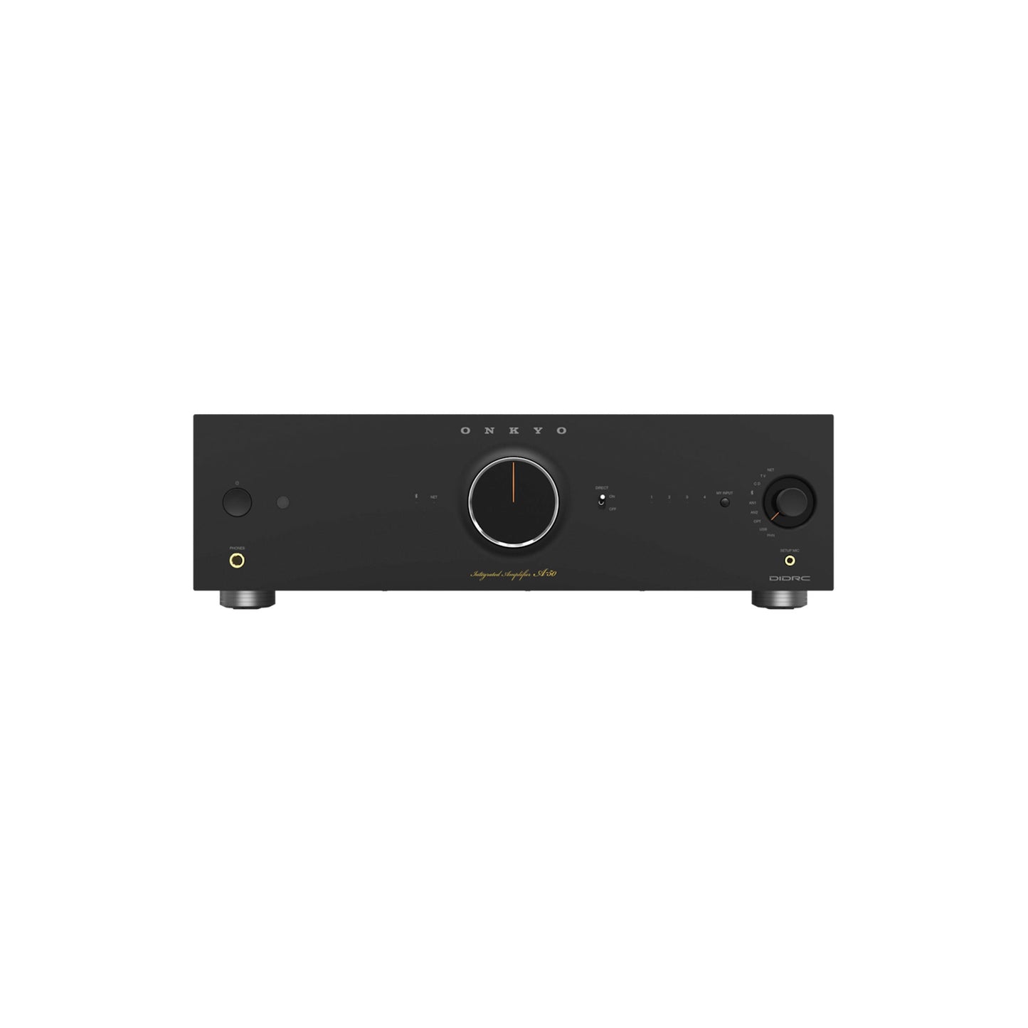 Onkyo Icon A-50. Amplificador Integrado Streaming Class AB 110W con Dirac Live, HDMI ARC y Phono MM/MC
