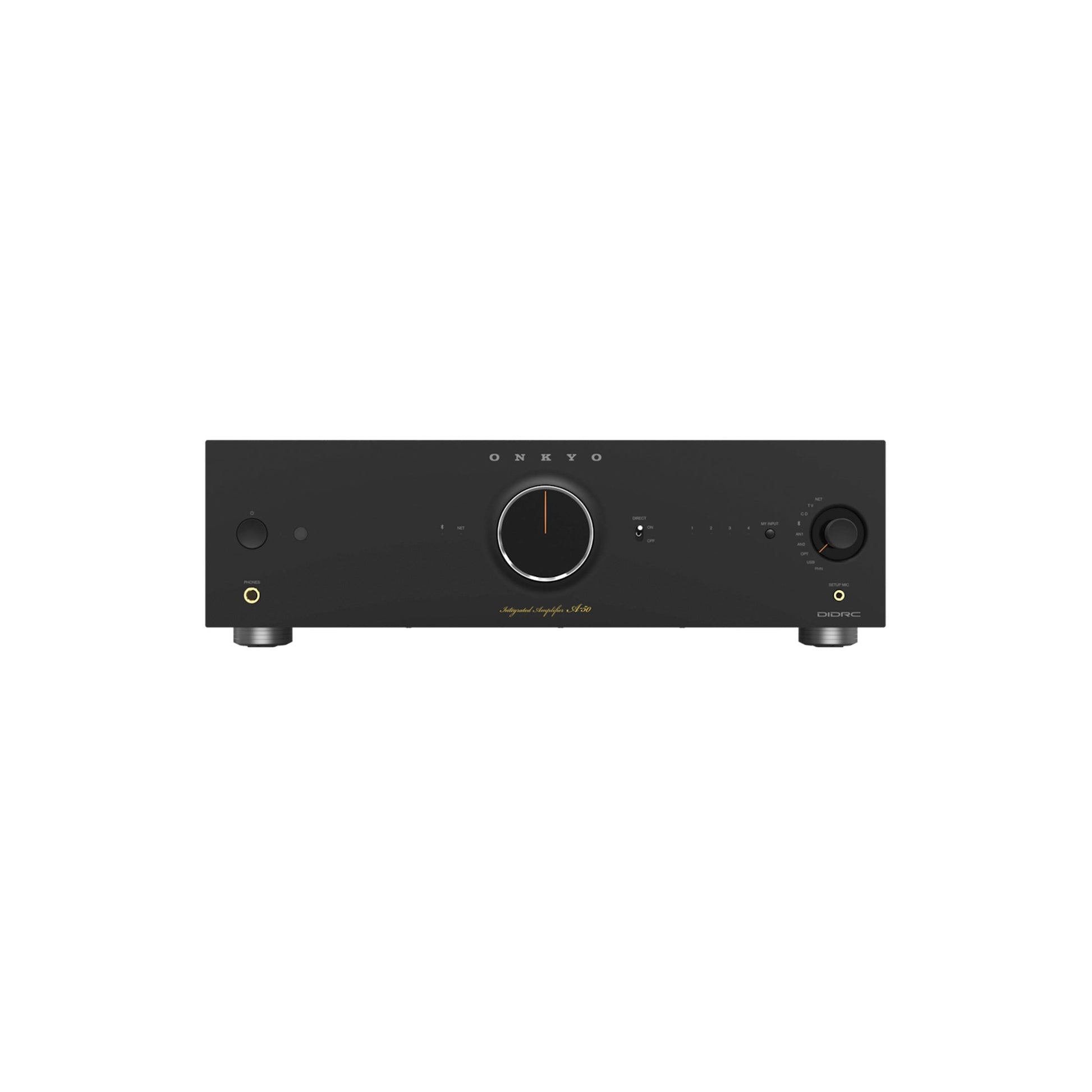 Onkyo Icon A-50. Amplificador Integrado Streaming Class AB 110W con Dirac Live, HDMI ARC y Phono MM/MC
