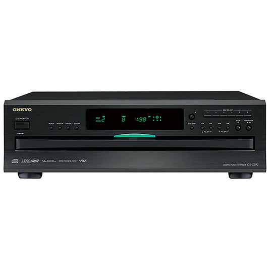 Onkyo DX-C390. Cambiador de CD de 6 Discos con VLSC, DAC Multi-Bit, Salidas Óptica/Coaxial y Control RI