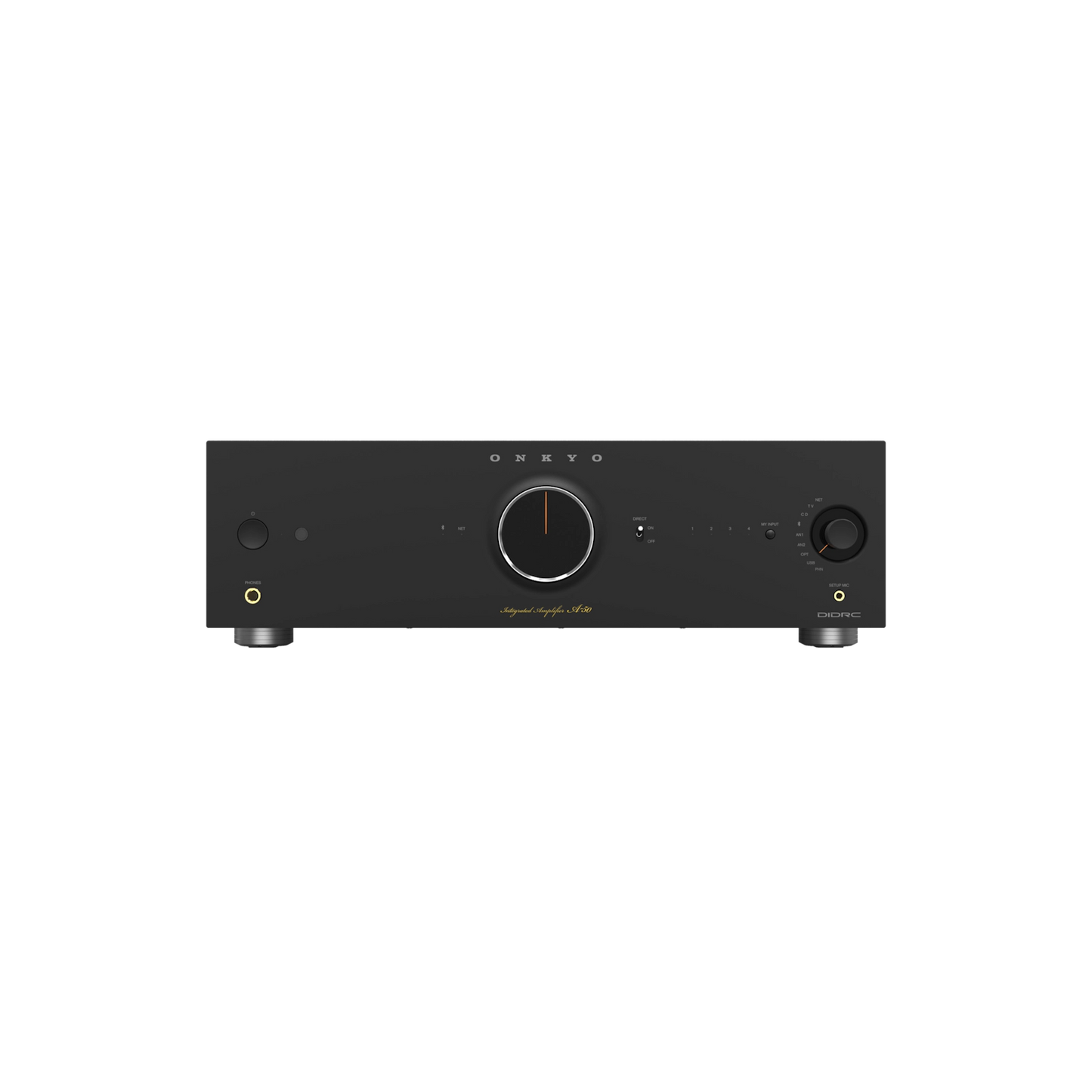Onkyo Icon A-50. Amplificador Integrado Streaming Class AB 110W con Dirac Live, HDMI ARC y Phono MM/MC