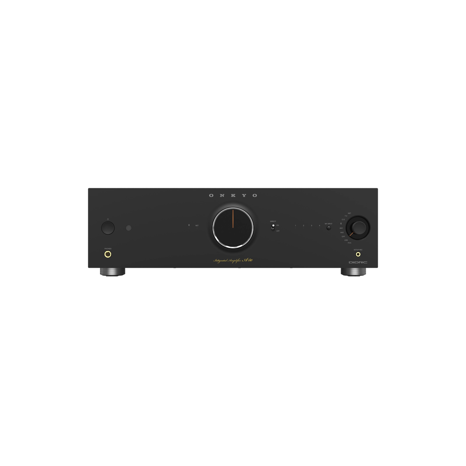 Onkyo Icon A-50. Amplificador Integrado Streaming Class AB 110W con Dirac Live, HDMI ARC y Phono MM/MC