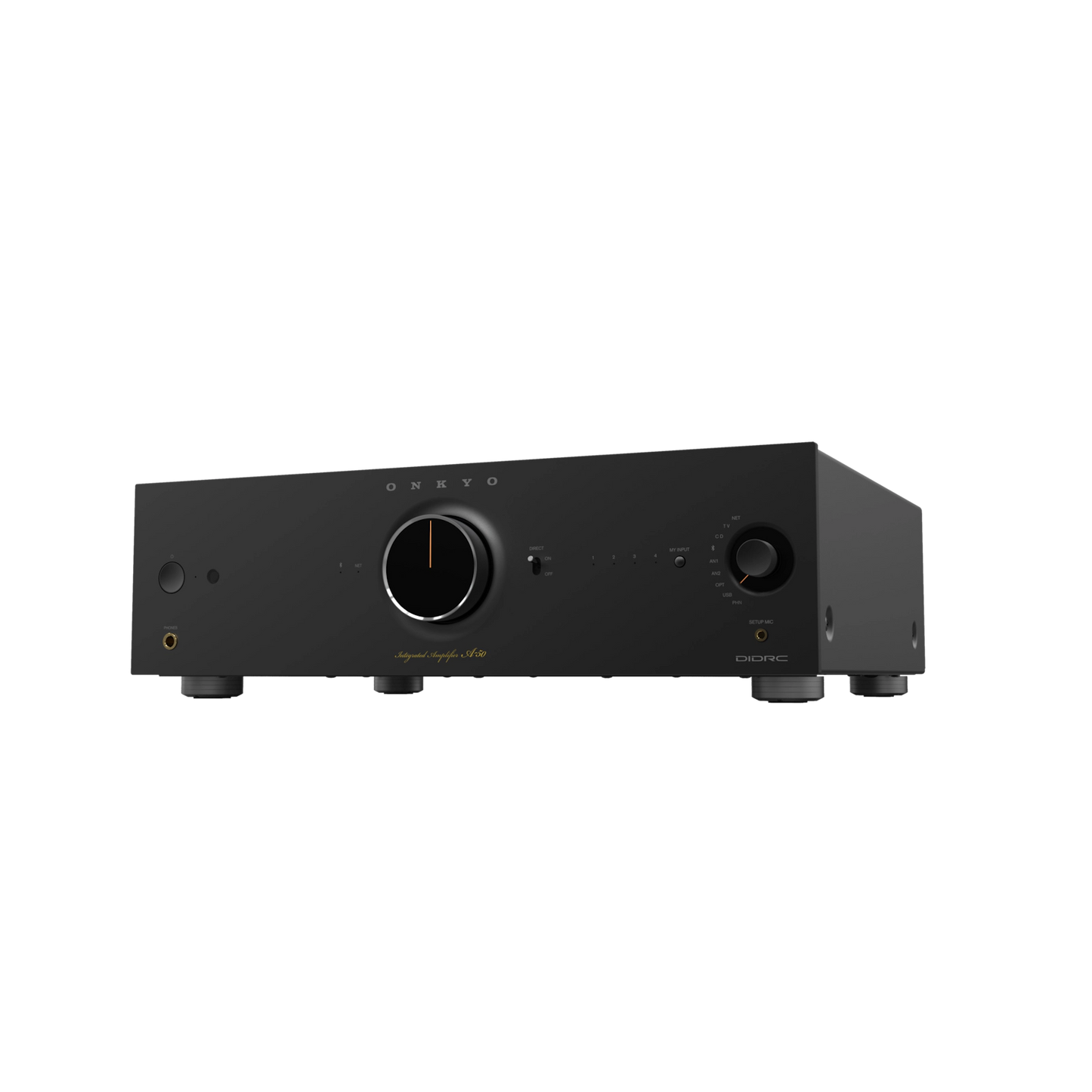 Onkyo Icon A-50. Amplificador Integrado Streaming Class AB 110W con Dirac Live, HDMI ARC y Phono MM/MC
