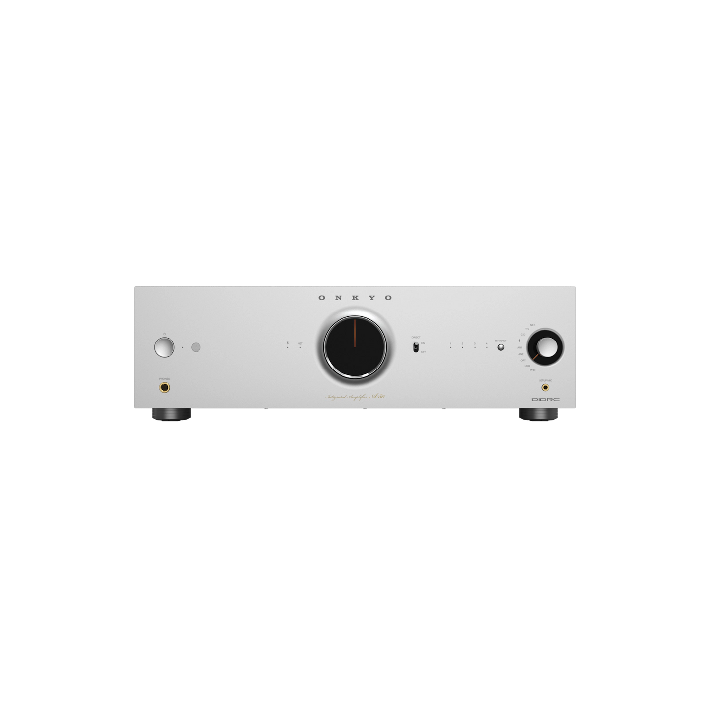 Onkyo Icon A-50. Amplificador Integrado Streaming Class AB 110W con Dirac Live, HDMI ARC y Phono MM/MC
