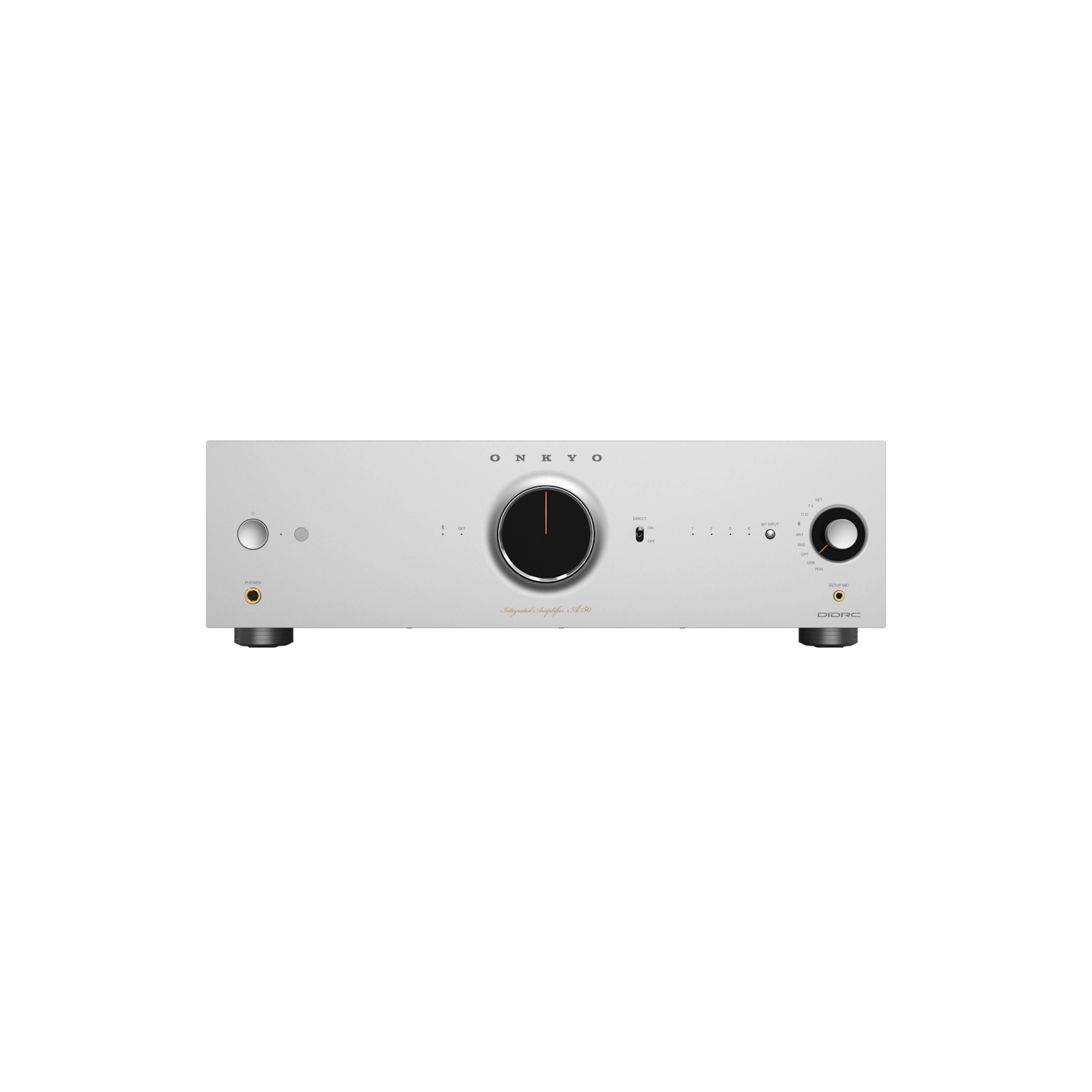 Onkyo Icon A-50. Amplificador Integrado Streaming Class AB 110W con Dirac Live, HDMI ARC y Phono MM/MC