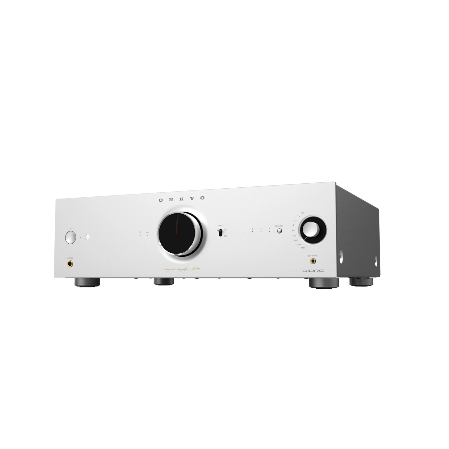 Onkyo Icon A-50. Amplificador Integrado Streaming Class AB 110W con Dirac Live, HDMI ARC y Phono MM/MC
