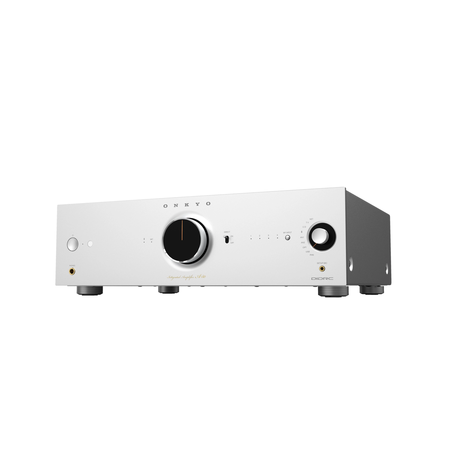 Onkyo Icon A-50. Amplificador Integrado Streaming Class AB 110W con Dirac Live, HDMI ARC y Phono MM/MC