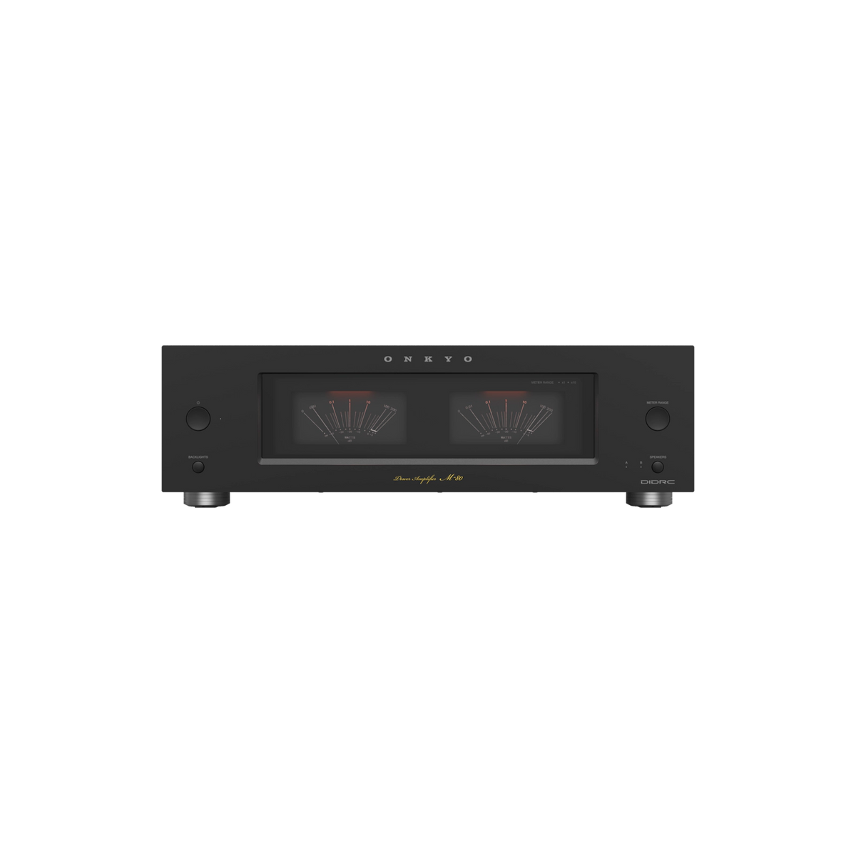 Onkyo Icon M-80. Amplificador Estéreo Class AB 130W con Entradas XLR/RCA, VU Meters y Circuitería DIDRC