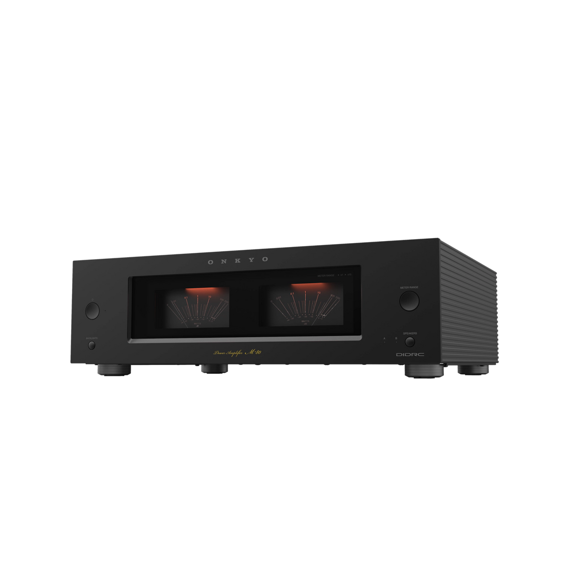 Onkyo Icon M-80. Amplificador Estéreo Class AB 130W con Entradas XLR/RCA, VU Meters y Circuitería DIDRC