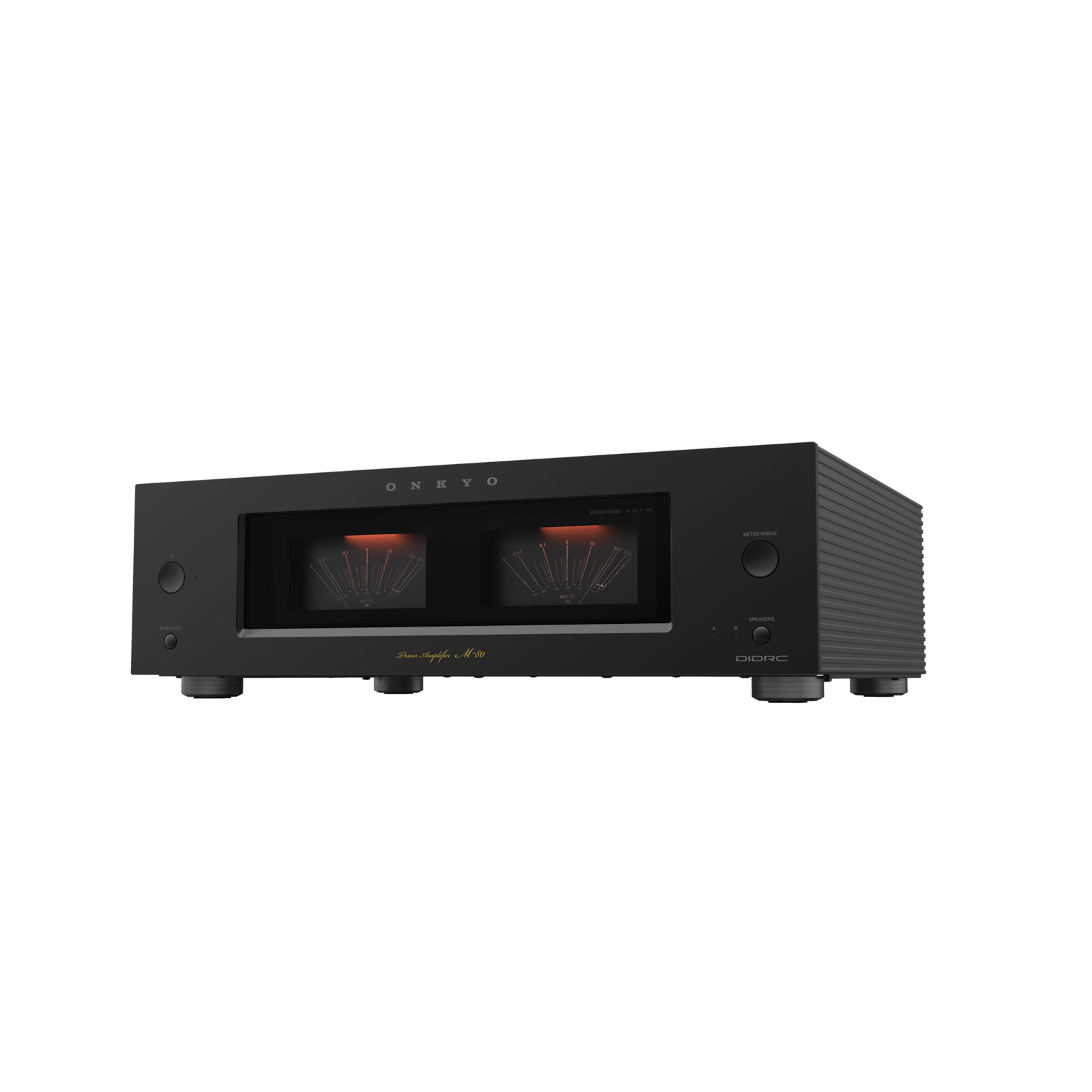 Onkyo Icon M-80. Amplificador Estéreo Class AB 130W con Entradas XLR/RCA, VU Meters y Circuitería DIDRC