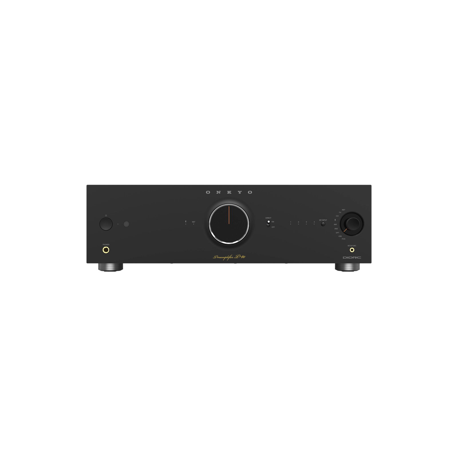 Onkyo Icon P-80. Preamplificador de Red 2.2 Canales con Dirac Live, HDMI ARC, Phono MM/MC y Salidas XLR