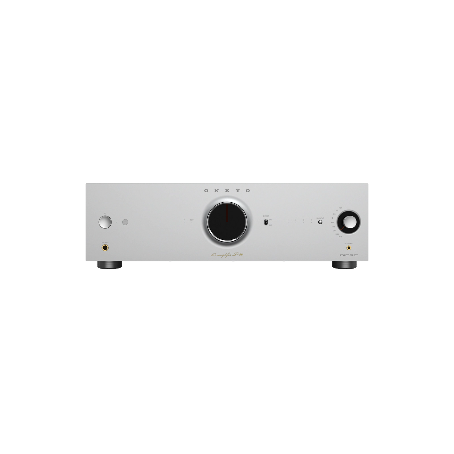 Onkyo Icon P-80. Preamplificador de Red 2.2 Canales con Dirac Live, HDMI ARC, Phono MM/MC y Salidas XLR