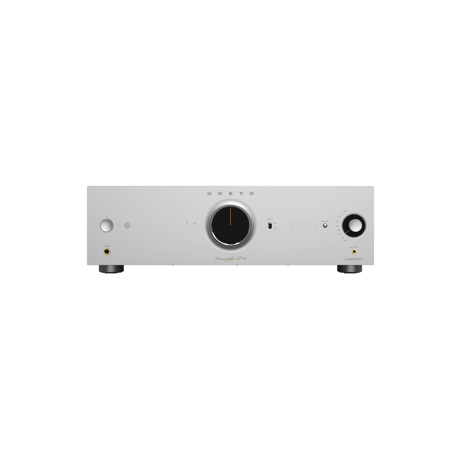 Onkyo Icon P-80. Preamplificador de Red 2.2 Canales con Dirac Live, HDMI ARC, Phono MM/MC y Salidas XLR